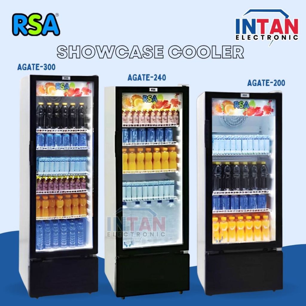 SHOWCASE RSA 5 RAK AGATE300 KULKAS PENDINGIN MINUMAN (MEDAN)