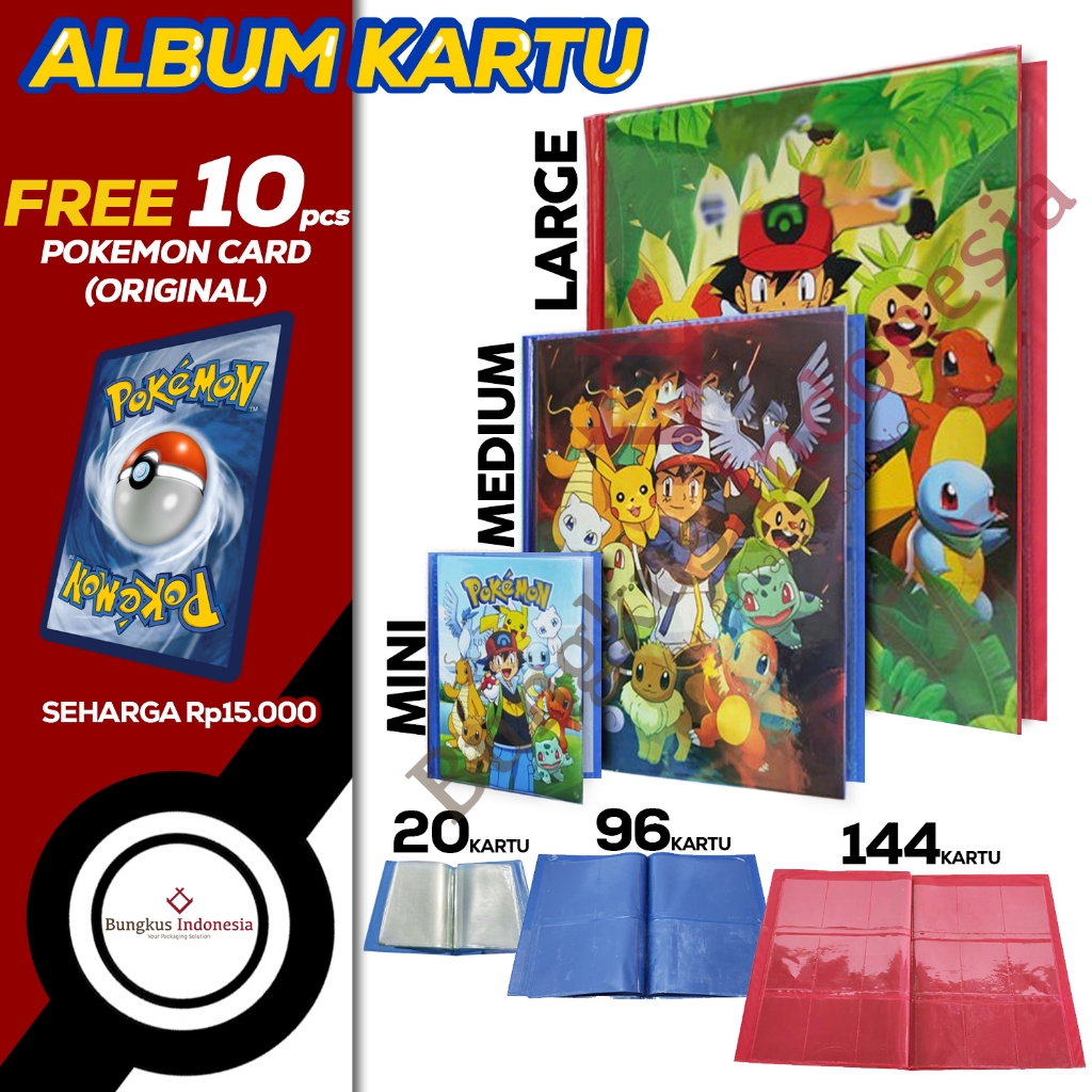 Buku Album Pokemon Card / Album Koleksi Kartu Pokemon