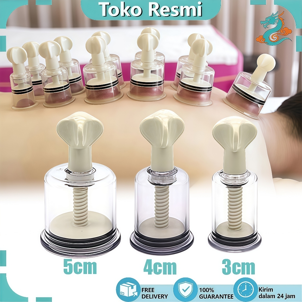 Alat Bekam Kop Angin Manual Vakum Untuk Terapi Kesehatan Tubuh