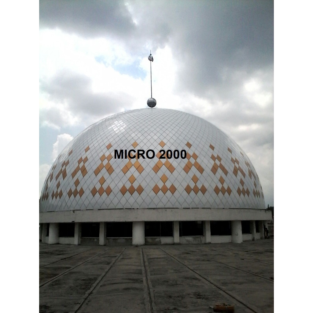 Kubah Enamel 20 Meter - Sample Panel – Tahan 20+ Tahun, Anti Karat, Pemasangan Tanpa Drilling untuk 
