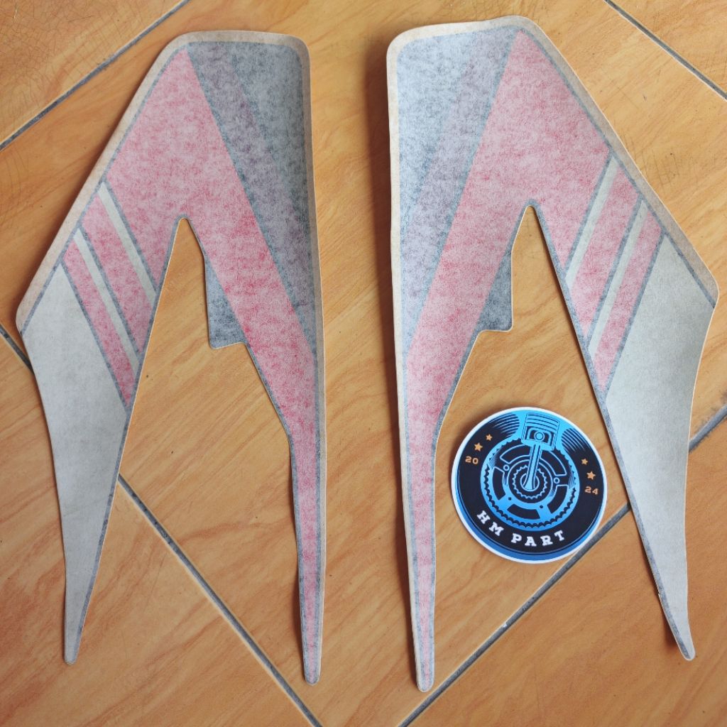 Striping Sticker tangki Yamaha RX King Cobra merah hitam 1994