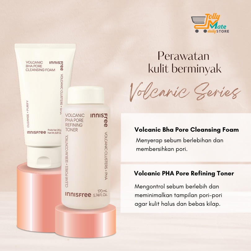 Innisfree Jeju Volcanic Pore Cleansing Foam / Innisfree Volcanic Toner