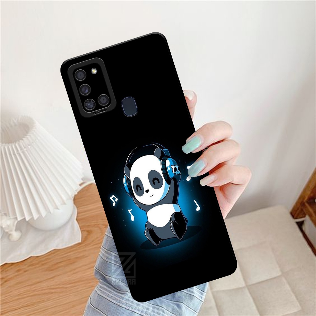 Case Samsung Galaxy A21S - Fashion Case Panda - Softcase Samsung Galaxy A21S - Casing Samsung Galaxy