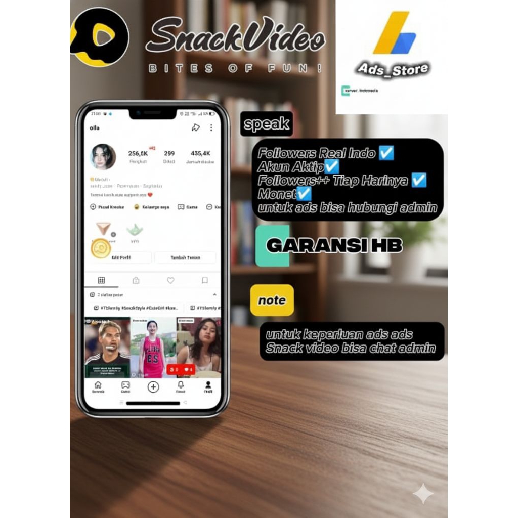 snack video ads