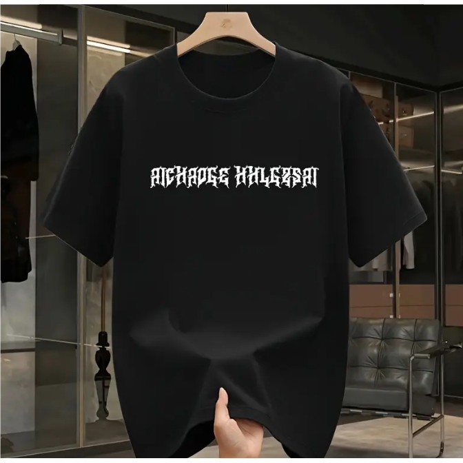 (COD) baju kaos pria oversize distro original 100% t shirt |Gothic Cross Typography