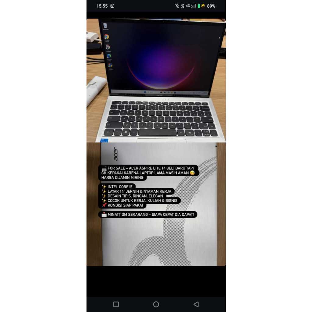 LAPTOP ACER ASPIRE LITE 14