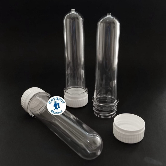 PLASTIC TUBE TEST - TABUNG REAKSI 50ml PLASTIK PET TUTUP SEGEL - TABUNG SOUVENIR BUNGA KERING KOPI