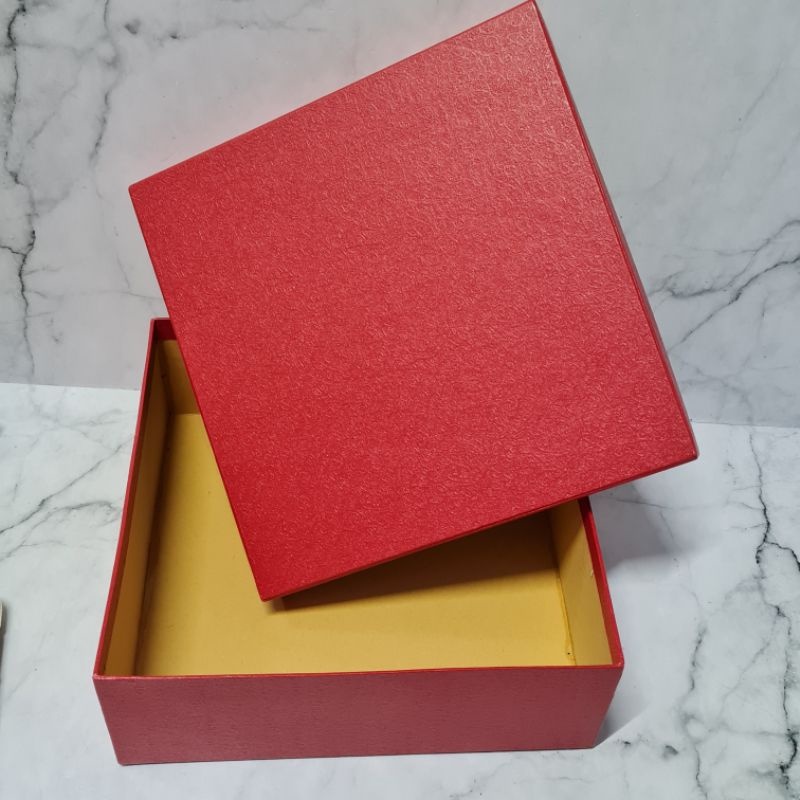 Paket Luar Kota Box Standar 25x25x10cm | Kotak Kue Lapis Legit Hardbox | Hamper Idul Fitri | Imlek |