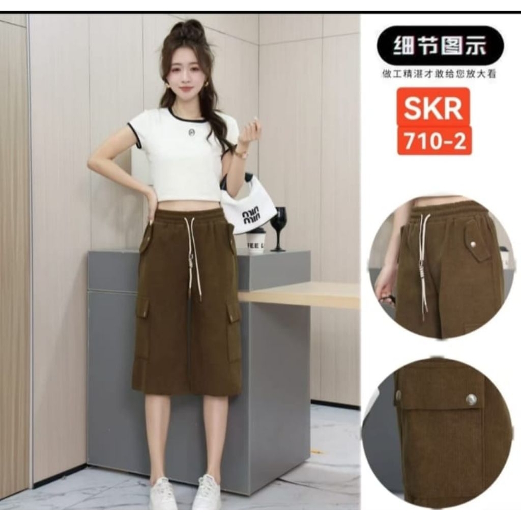 Celana wanita 3/4 Bahan COdoray