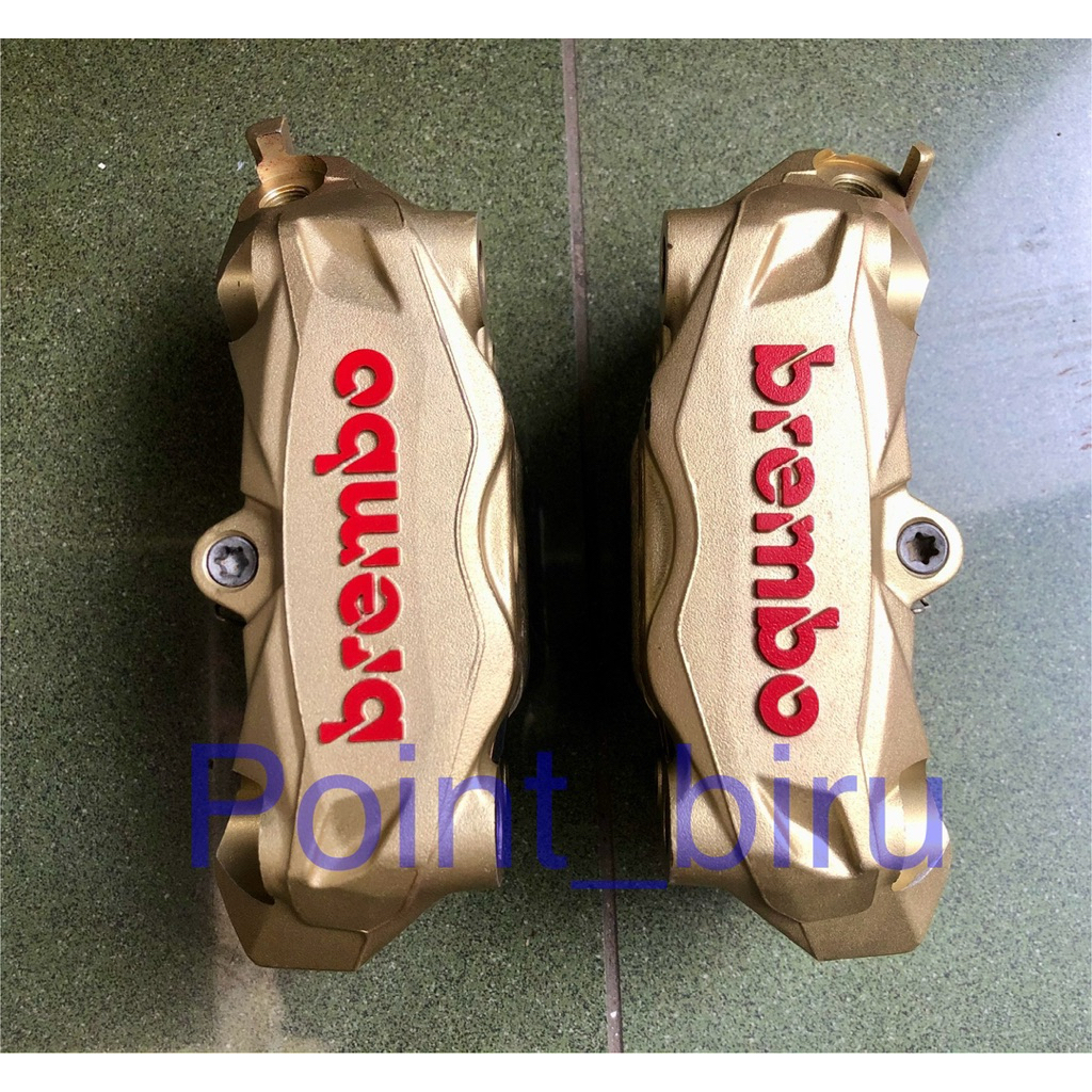 kaliper Brembo M4 32 monoblok 4 Piston ( kiri + kanan ) 100% original