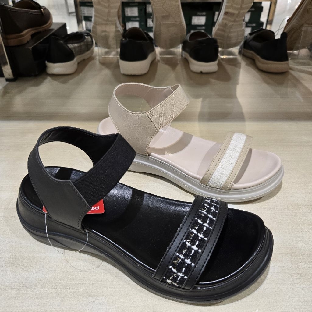 Fladeo sepatu sandal wedges 5cm wanita new ringan & ori size 36-40