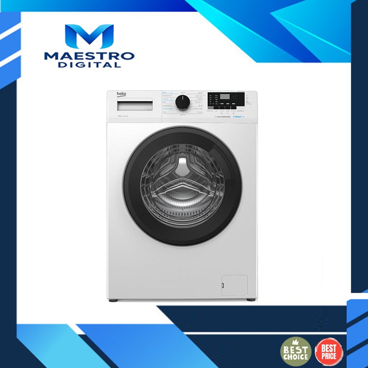 BEKO WCV7512BS MESIN CUCI FRONT LOADING 7 Kg / WCV-7512-BS / WCV 7512 BS MESIN