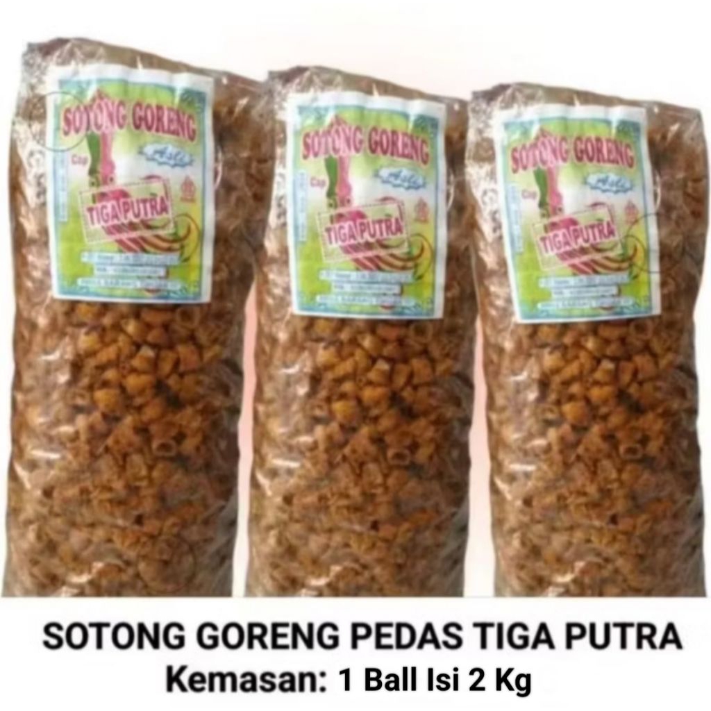 Sotong Goreng Pedas Tiga Putra 1 Ball Isi 3 Kg