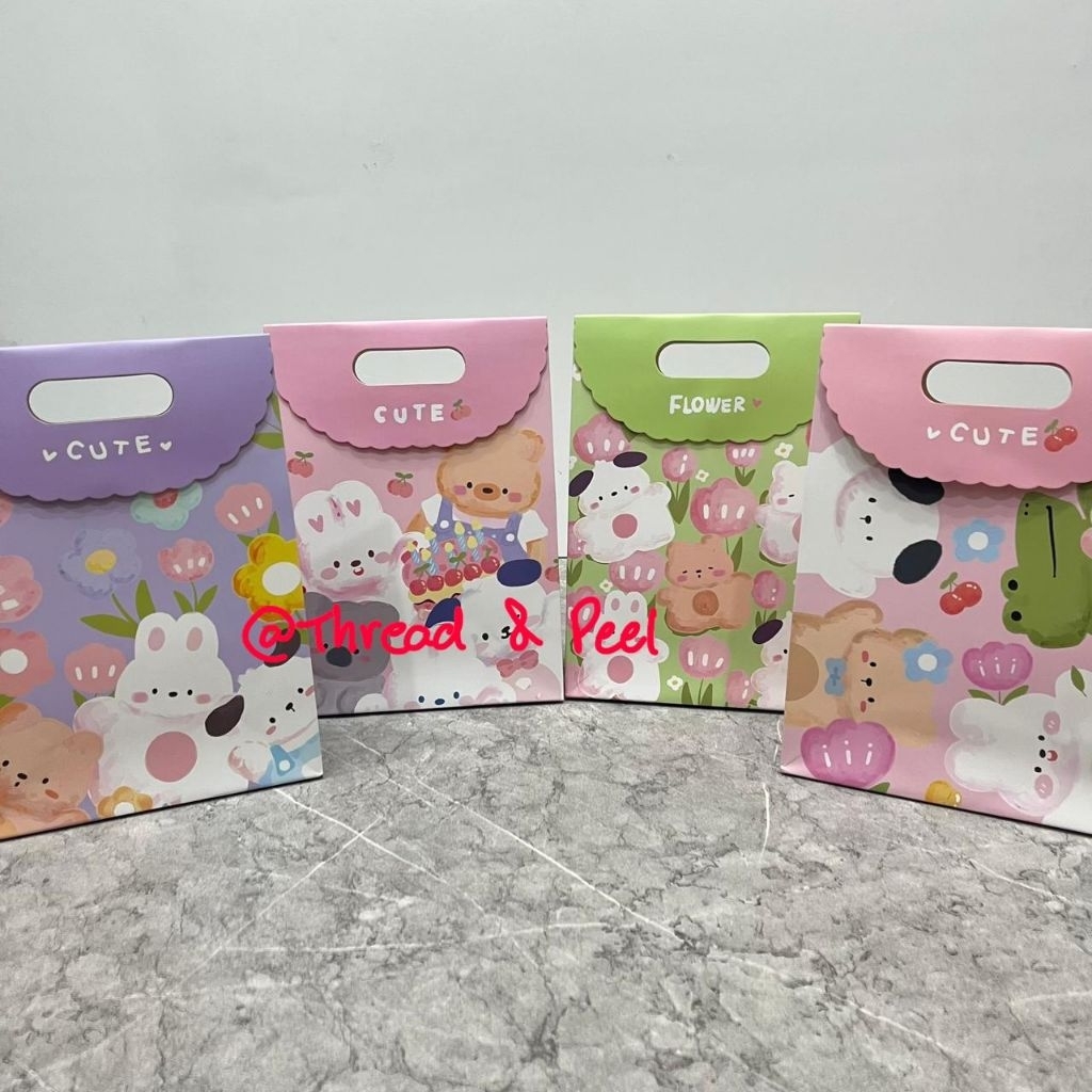 Paper Bag Tempel Tas Kado Kertas Beruang Unik