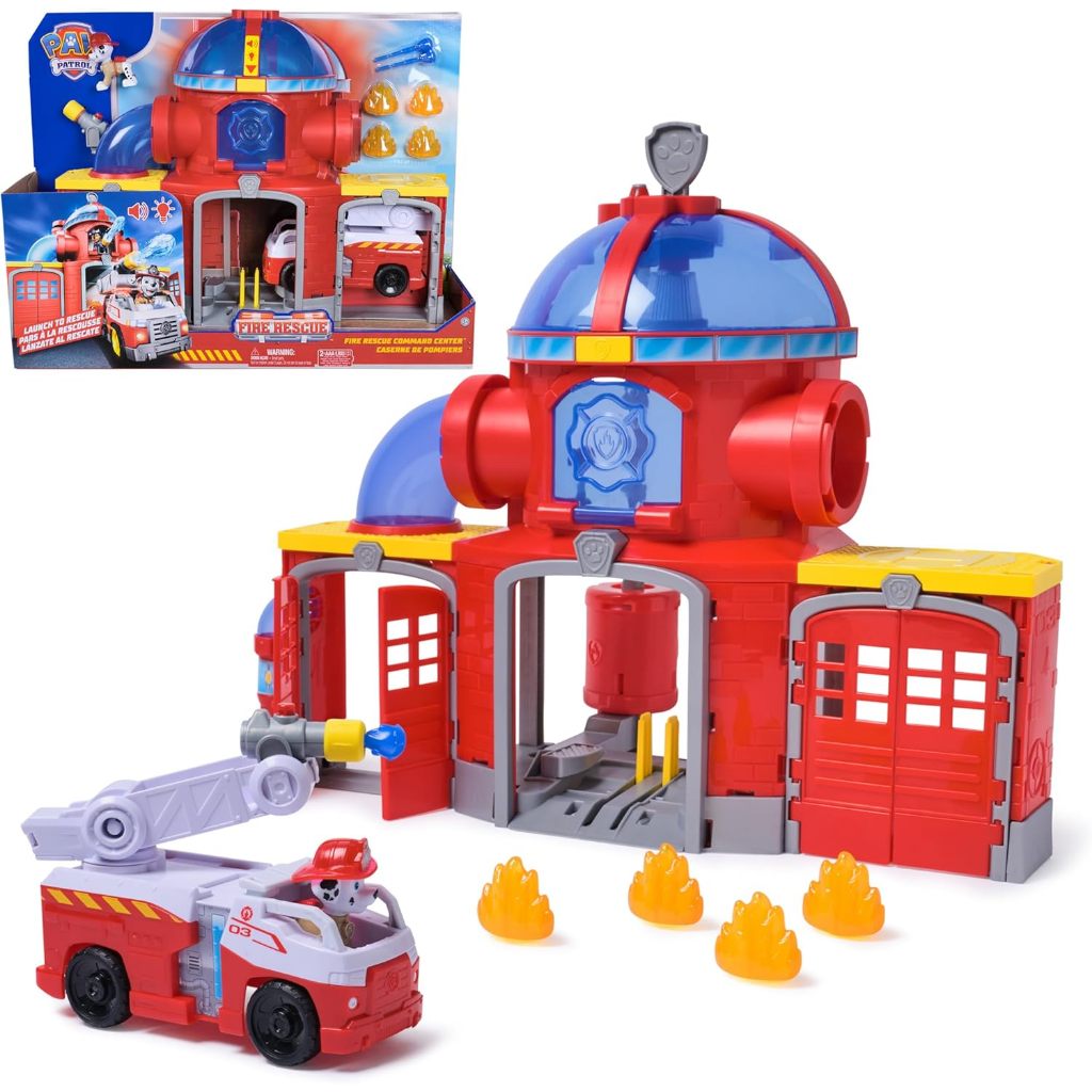 .Paw Patrol - Fire Rescue Fire Station - Marcus Car Figure