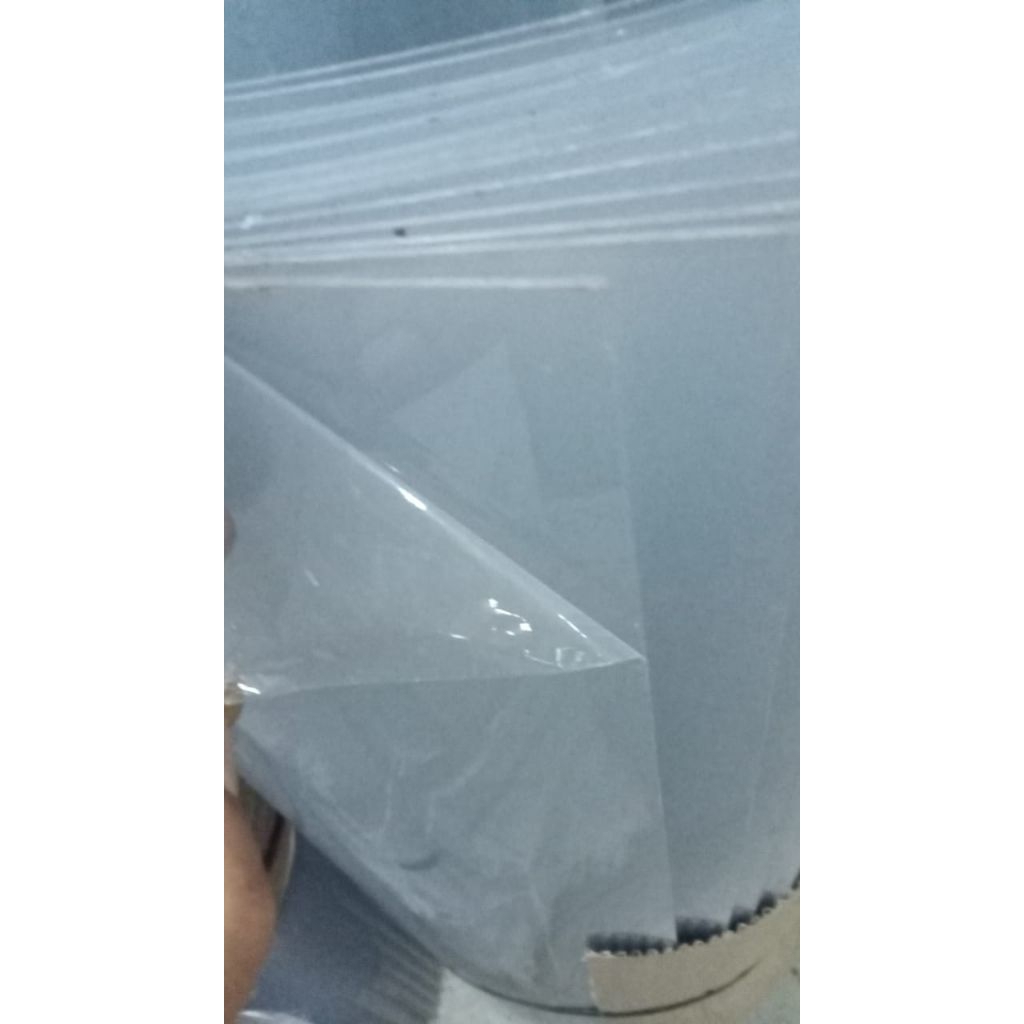 mika PVC kaku bening 0,5mm x 1m x 2m mika kaku lembaran