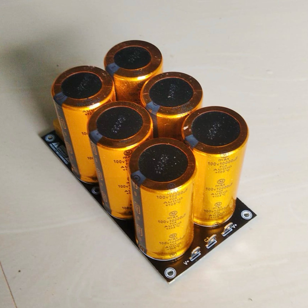 Psu 6 elko max audio 100volt 10.000uf asli original