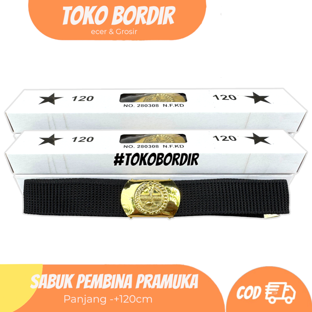 Sabuk Pembina Pramuka 120cm / ikat pinggang pembina pramuka