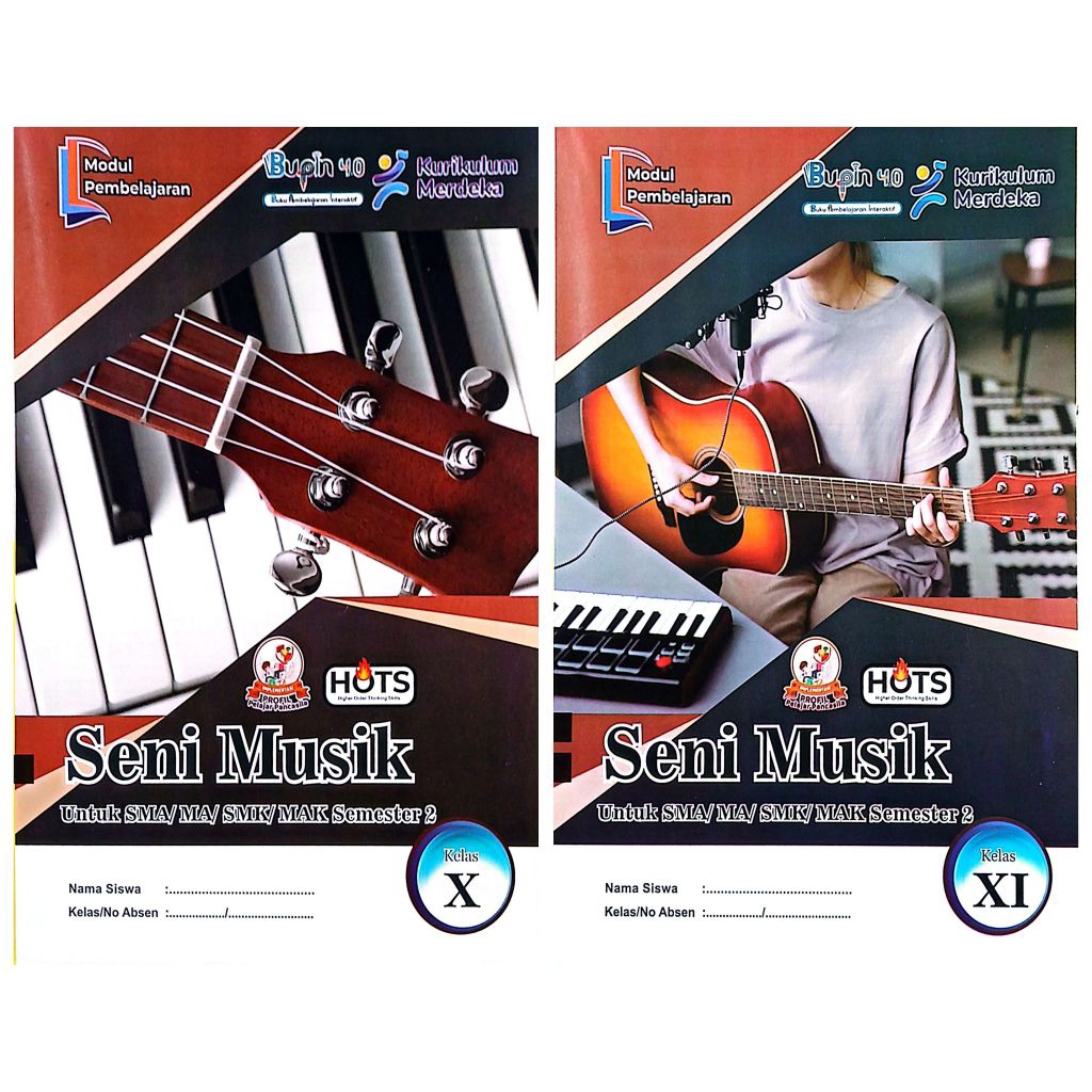 BUKU LKS BUPIN SMA SMK SENI MUSIK KELAS 10 11 SEMESTER 2 GENAP TA 2025 / 2026  KURIKULUM MERDEKA | P