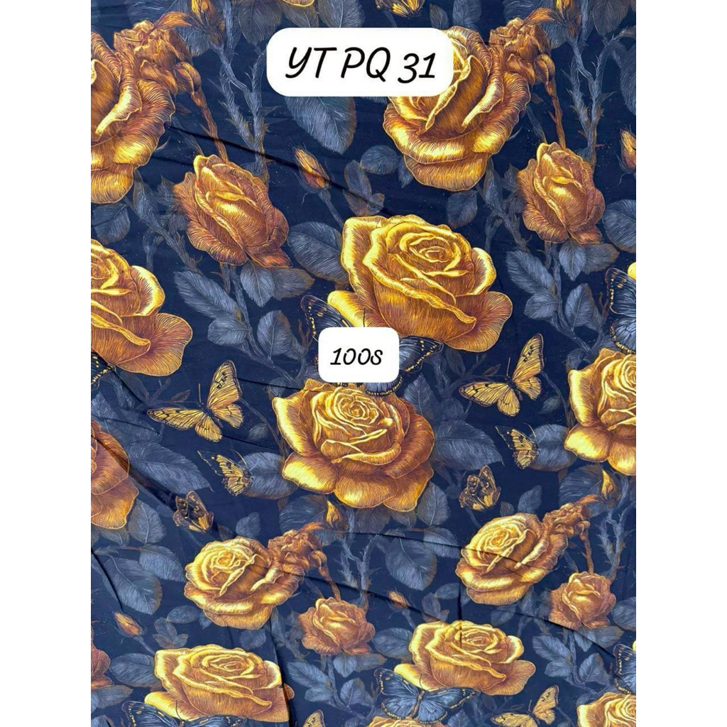 Jual Kain Sutra Tencel 100s Bamboo Organic Meteran Motif