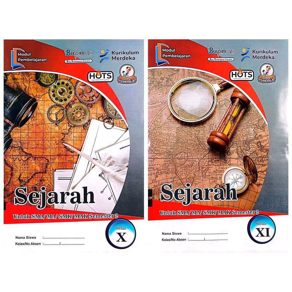 BUKU LKS SMA SMK SEJARAH KELAS 10 11 SEMESTER 2 TA 2025-2026 KURIKUL MERDEKA | BP