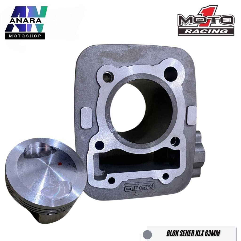 cylinder block MOTO1 RACING KLX 150 63MM BLOK SEHER KLX 63MM MOTO1 RACING BLOK PISTON KLX BORE UP 63