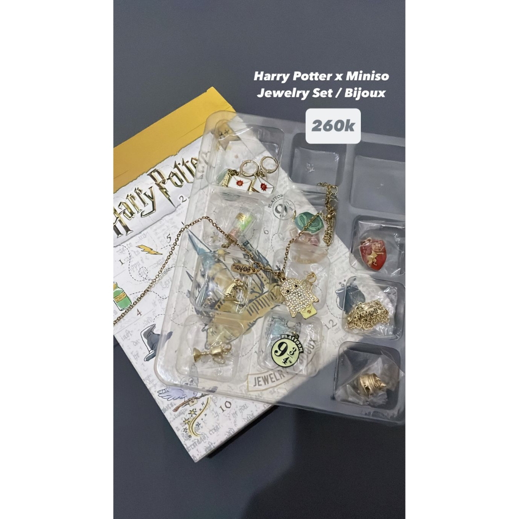 Harry Potter X Miniso Jewelry Set / Bijoux | Aksesoris Harry Potter | Charm Harry Potter