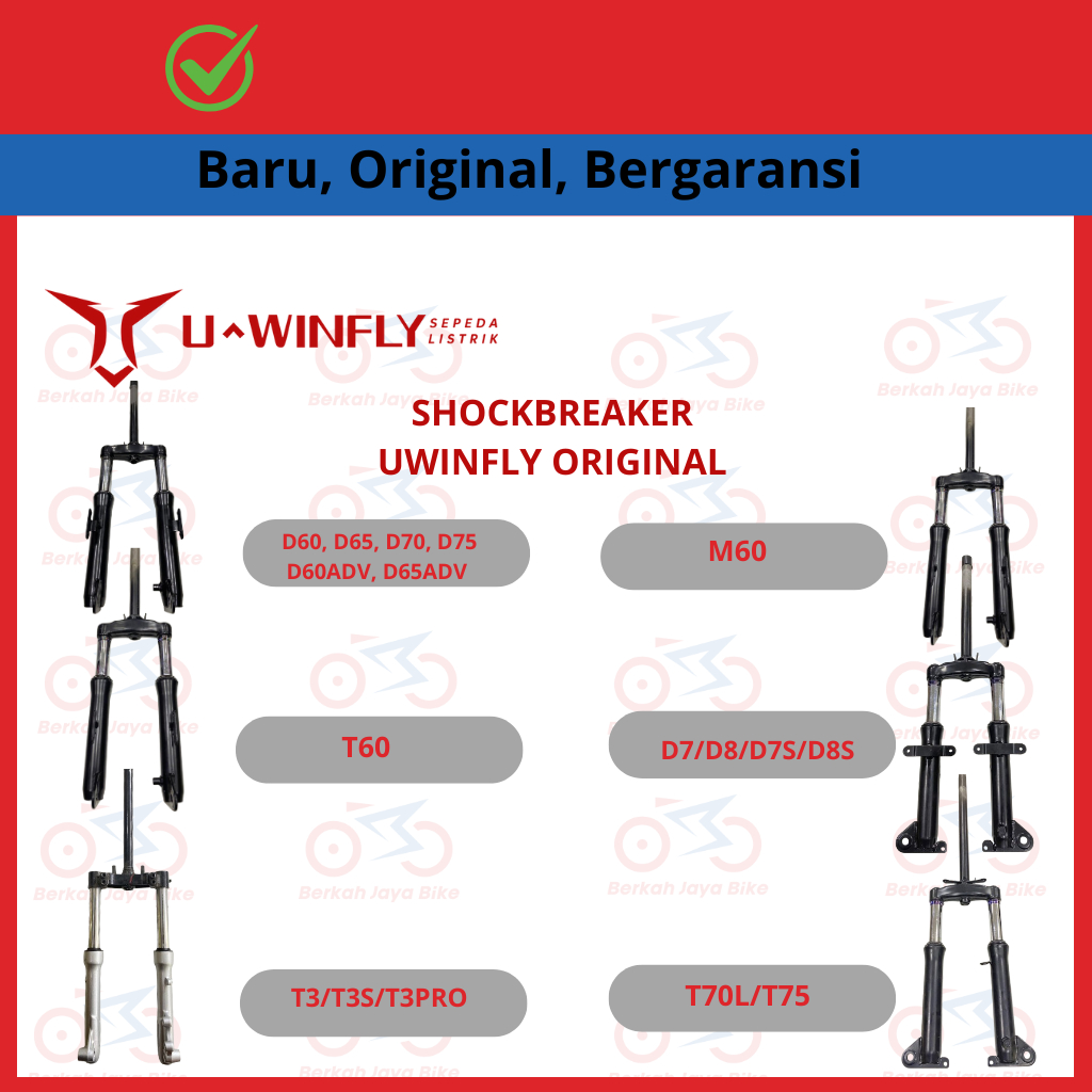 Shockbreaker Depan Uwinfly Original D7/T3/T60/T70L/M60/D60/D70/D8/T3S/T75/D65/D75/D66A/ D7s/T3 Pro/D
