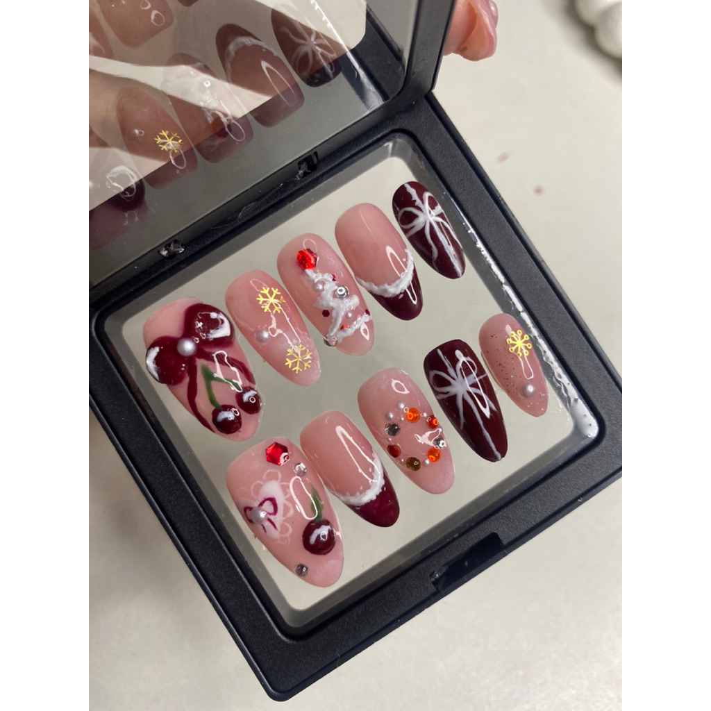 Fake Nails | Kuku Palsu | Pres on Nails CHRISMAST EDITION ( Kuku Natal )