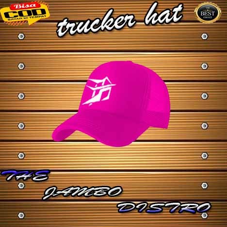 Topi Trucker Jambo RMH Distro Unisex Putih Keren Warna Beragam Varian