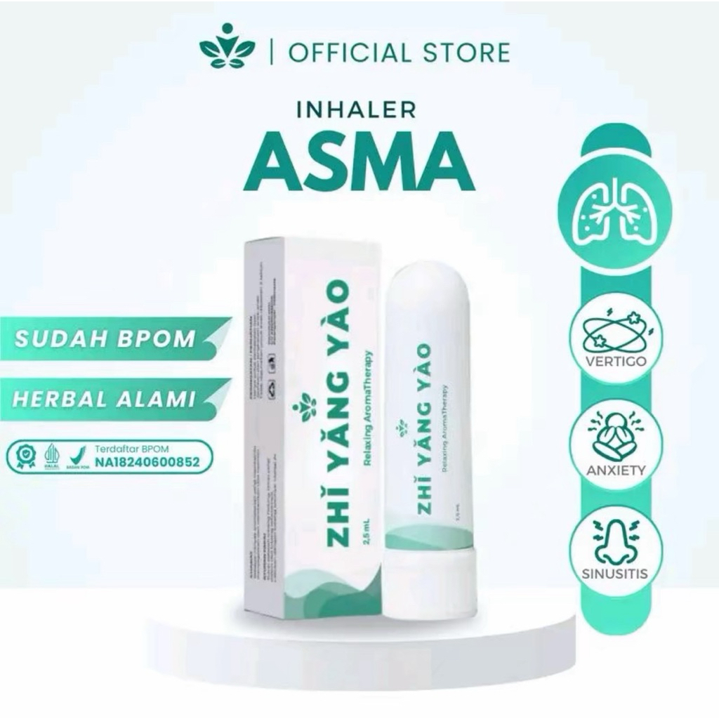ZHI YANG YAO -  Zhi yang Yao ASMA Asli Inhaler Aromaterapi Obat Pernafasan Asma Sinusitis Flu Radang