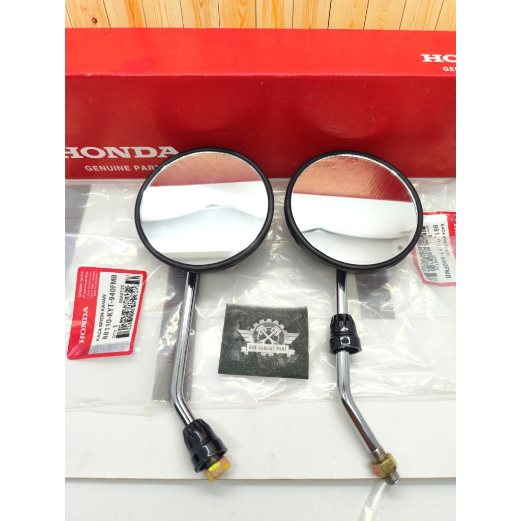 KACA SPION MIROR SEPASANG KANAN KIRI HONDA SCOOPY FI SCOOPY ESP 2013-2019 UKURAN STD (KYT)