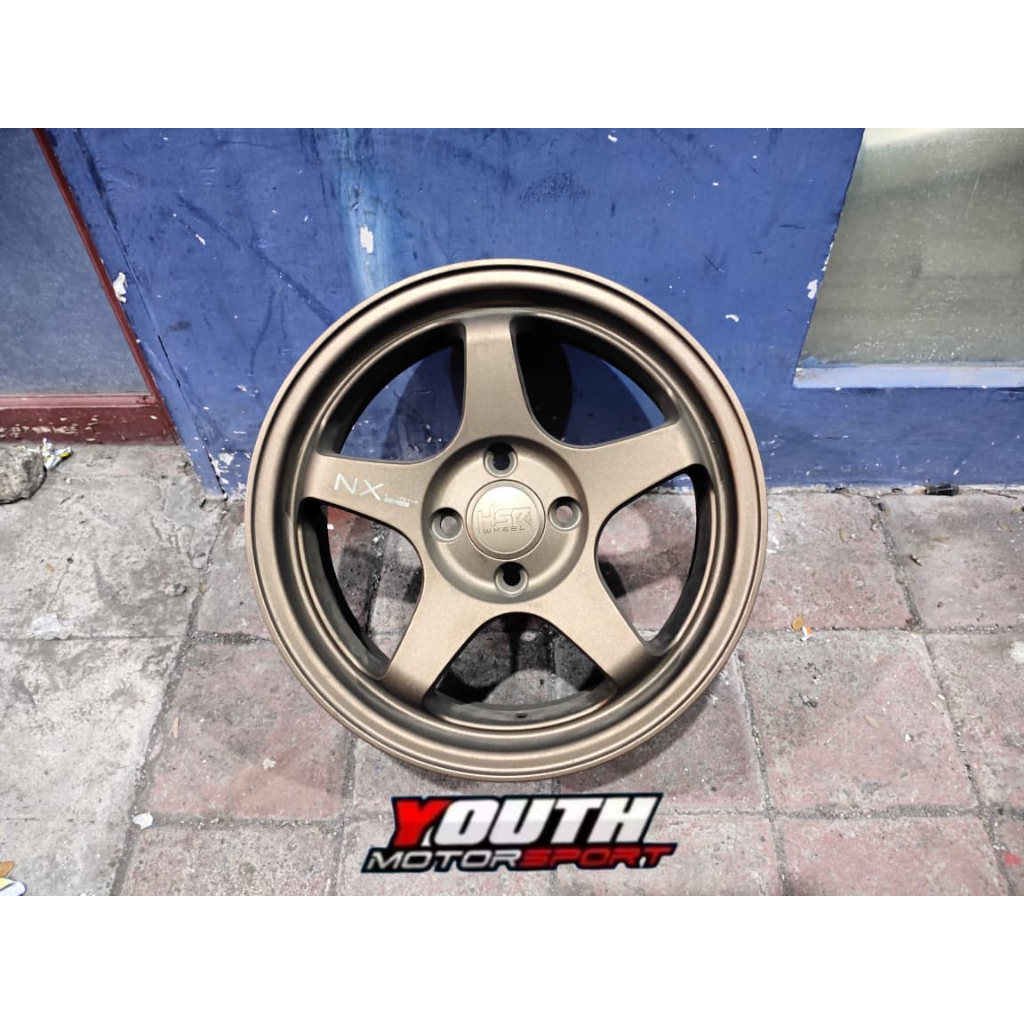 Velg mobil Model Racing HSR KAILOLO R15 Pcd 4X100 Lebar 65 Rata Body/Fender