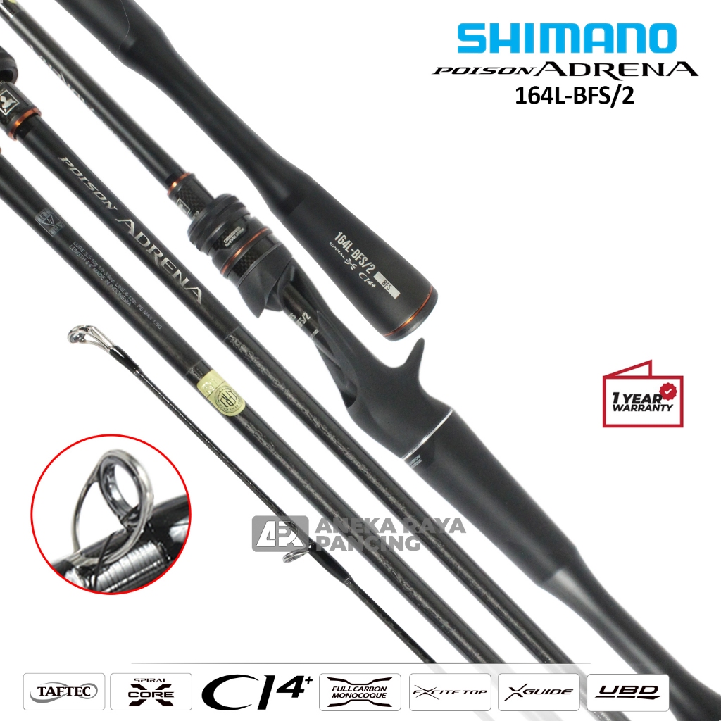 JORAN SHIMANO 24 POISON ADRENA BAITCASTING / Joran BC Teringan Kuat Berkualitas Original Shimano Ber