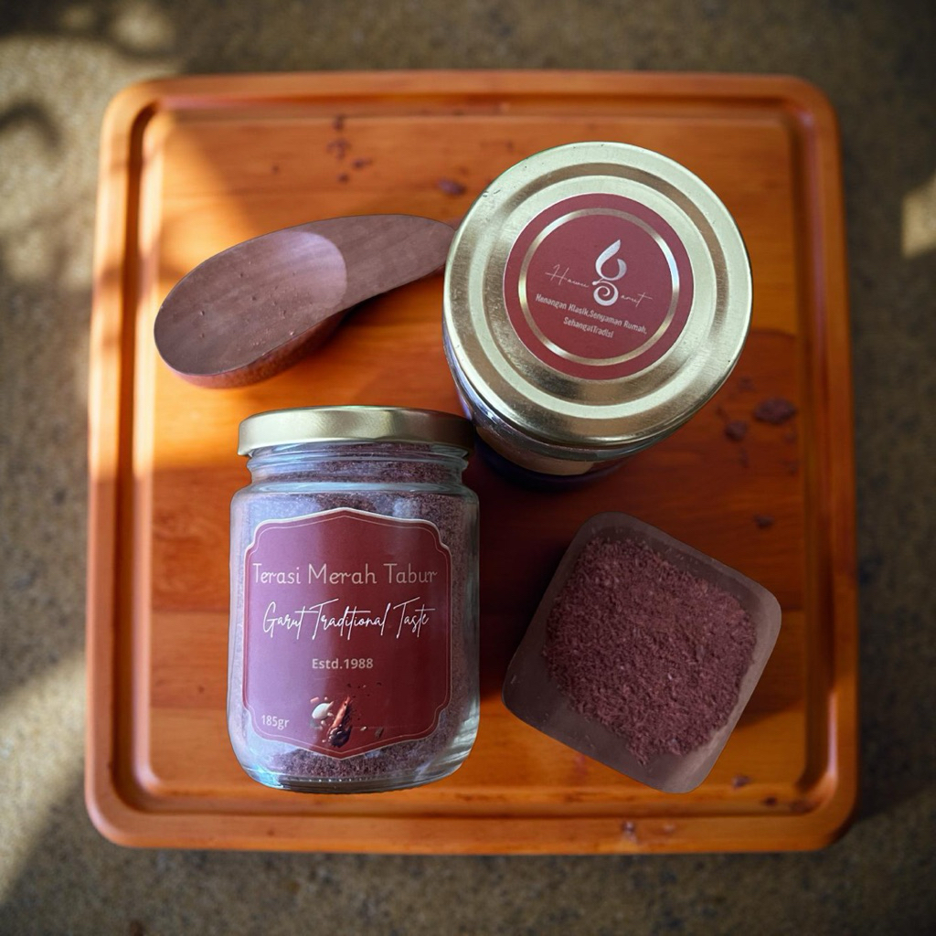 HawuGarut.Terasi Merah Matang tabur asli Garut Gurih khas sunda