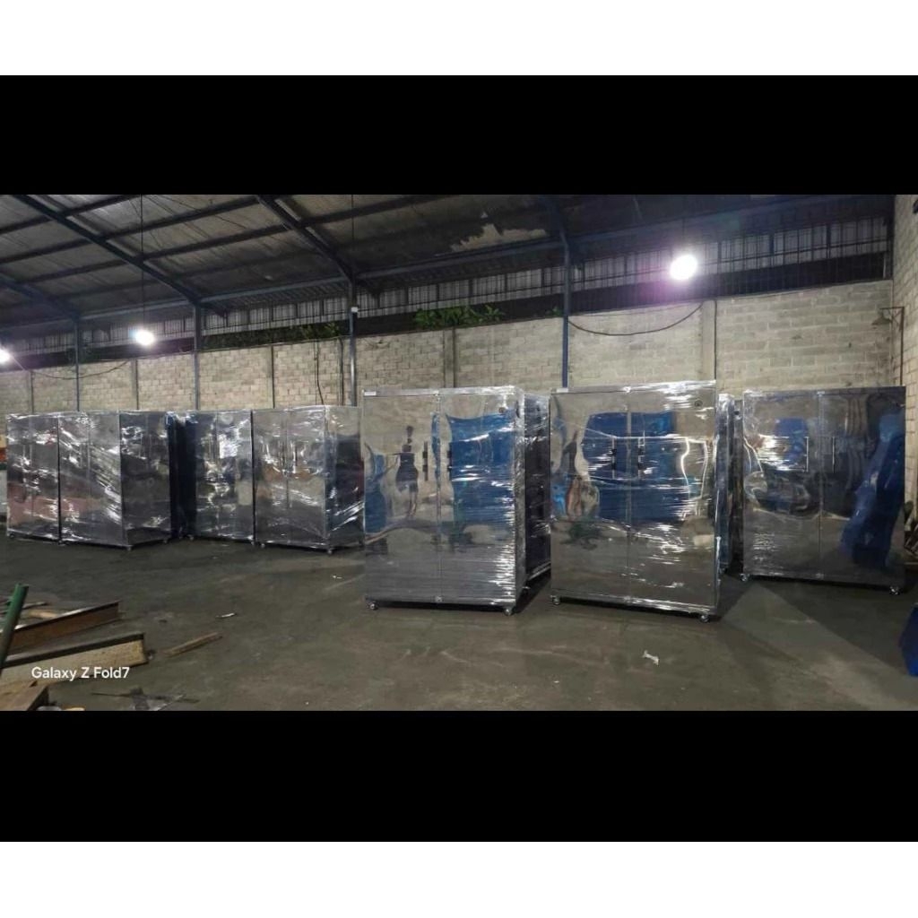 Mesin oven pengering MBG Food tray / Ompreng kapasitas 210 tray full stainless steel