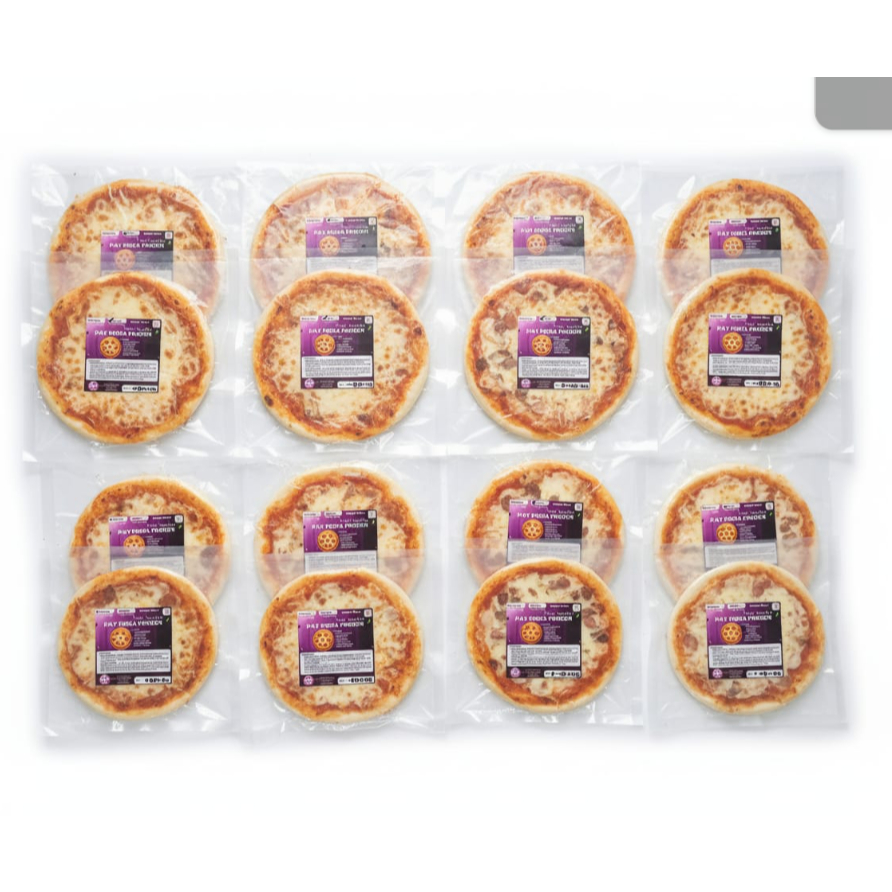 PAV italian pizza frozen mozzarella sosis beef keju enak krispi halal