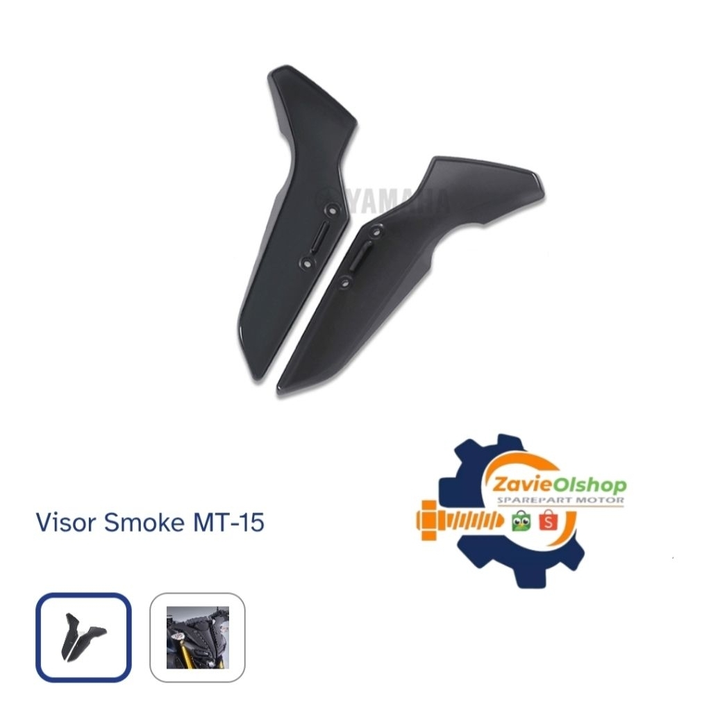 VISOR SMOKE MT15 MT-15 ORIGINAL AKSESORIS YAMAHA GENUINE PART