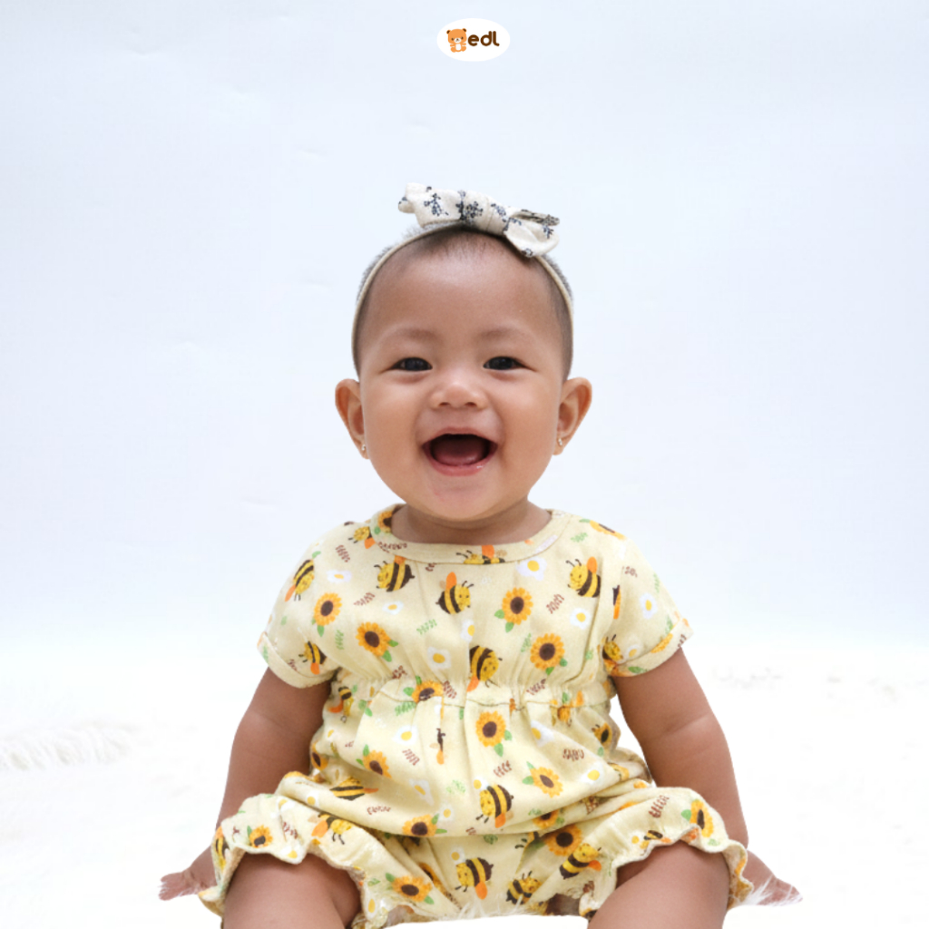 EDL Baby - Alexa Jumper Romper Kutung Katun Bayi Newborn Perempuan 0-12 bulan/ Alexa Jumper