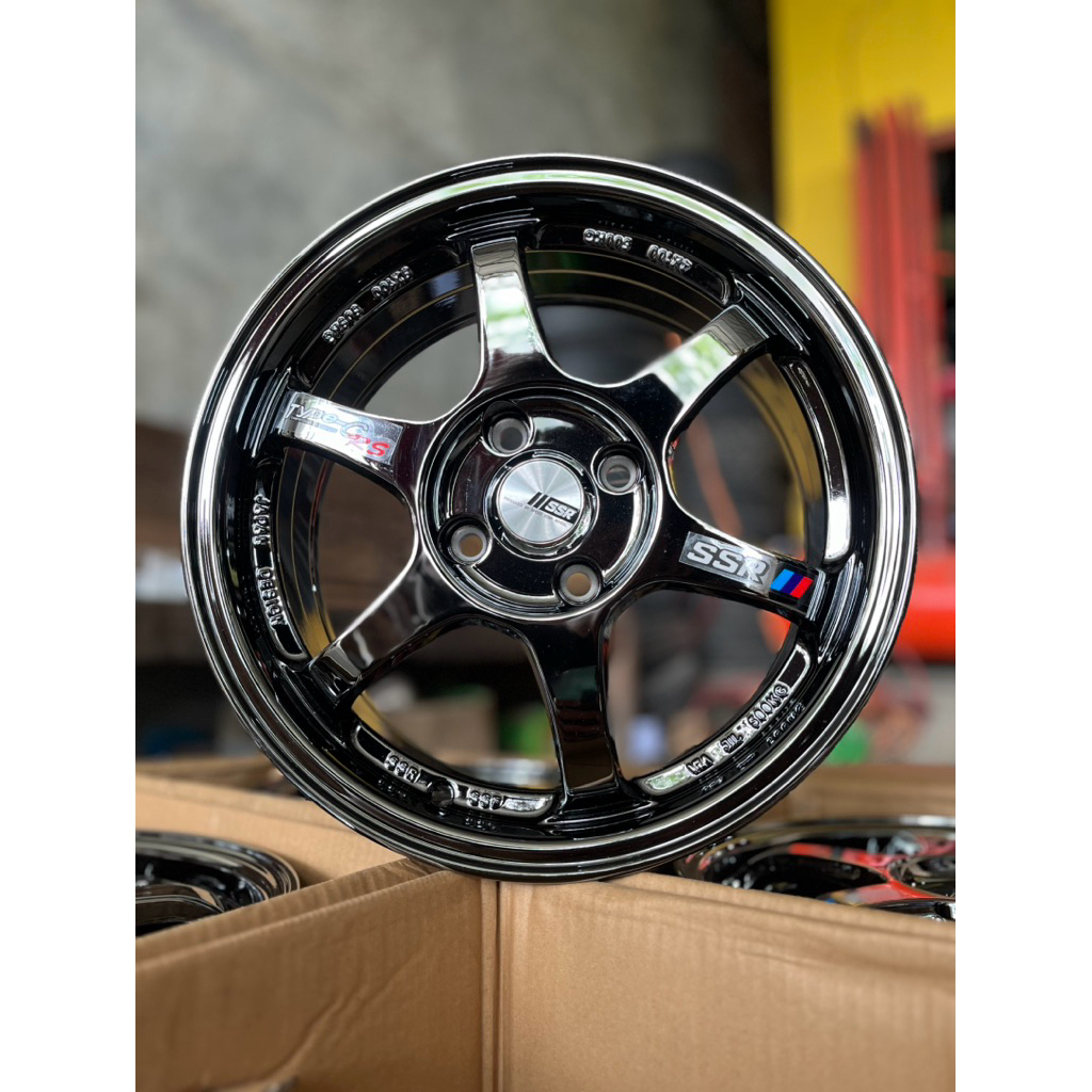 ssr type C R15 Black Chrome 4x100 Baru