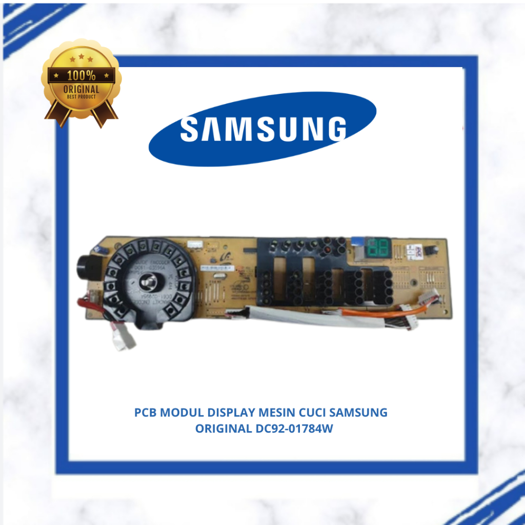 PCB MODUL DISPLAY MESIN CUCI SAMSUNG WW65J3283LW ORIGINAL DC92-01784W