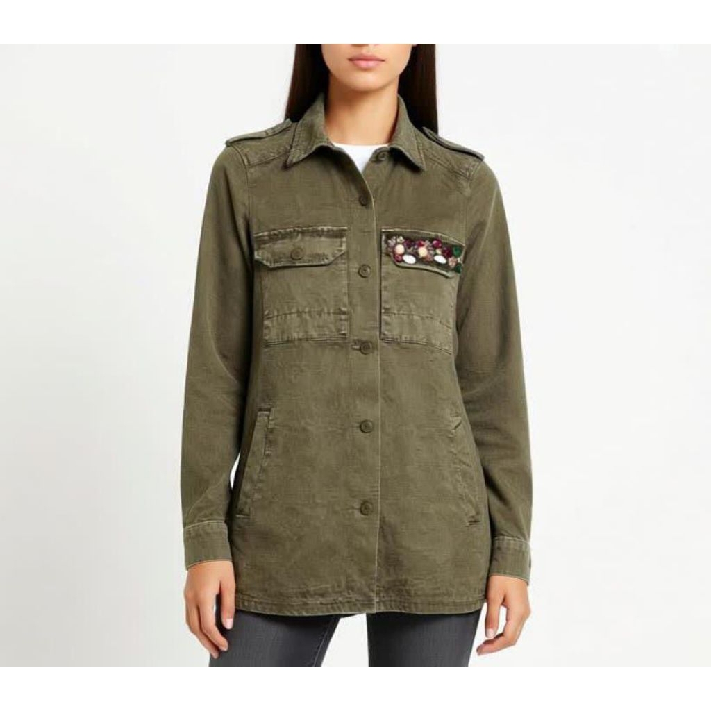 Jaket Zara Army