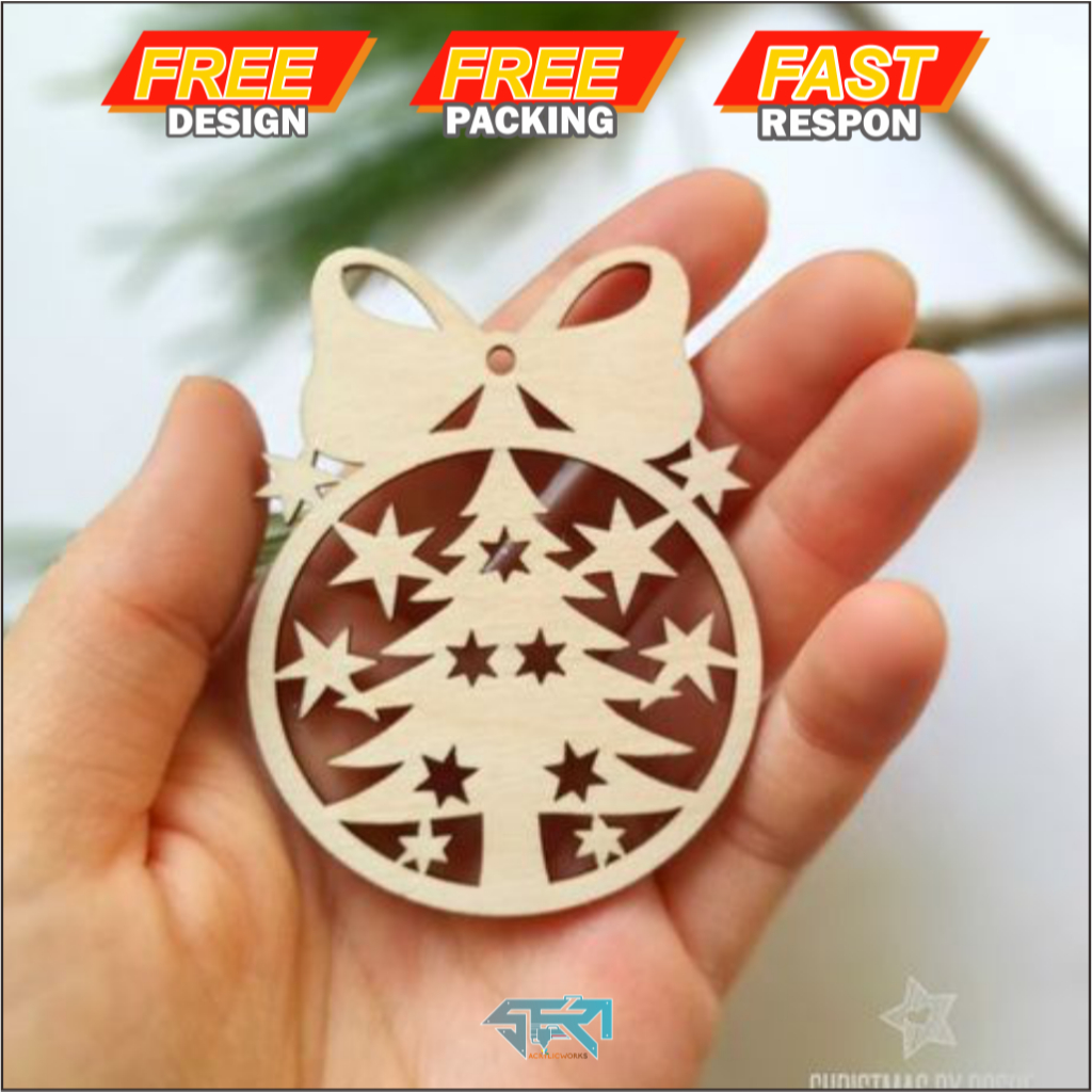 Hiasan Dekroasi Aksesoris Natal Christmas Tree Gantungan Handing Decoration Pohon Natal Ornamen