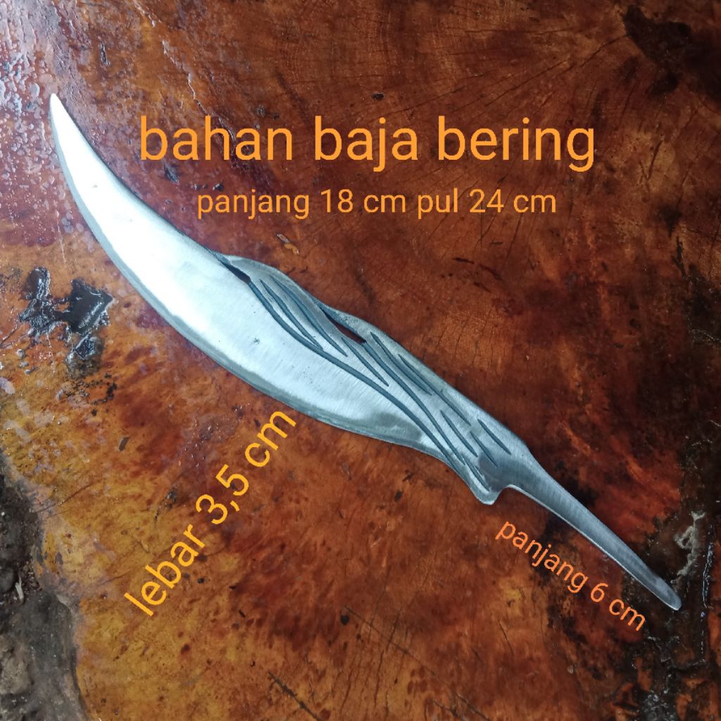 pisau dapur bahan baja bering