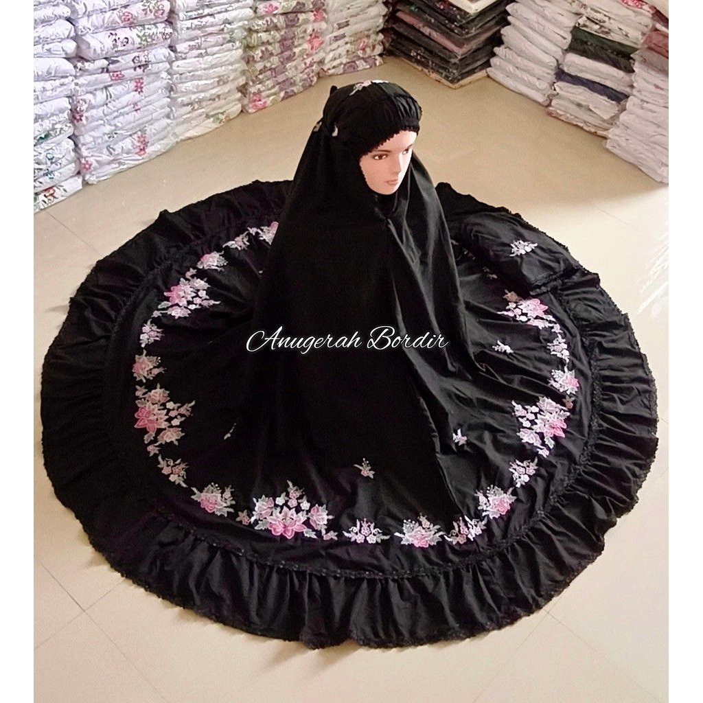 Mukena Terbaru bordir kasiak bahan Katun mikro Paris khas Bukittinggi / Padang