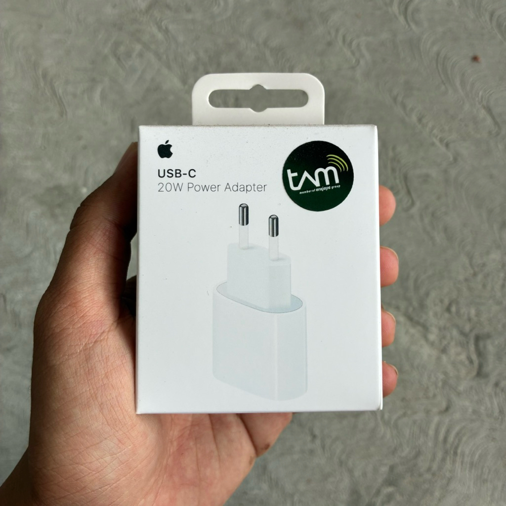 ADAPTER CHARGER 20W APPLE IPHONE DAN IPAD ORIGINAL GARANSI RESMI TAM