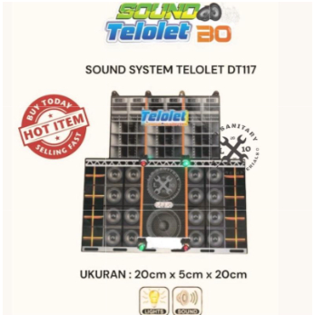 Sound Sytem Mobil Pick Up L300 DT17 DT117 / Mainan Miniatur Sound System Telolet Horeg Oke Gas Audio
