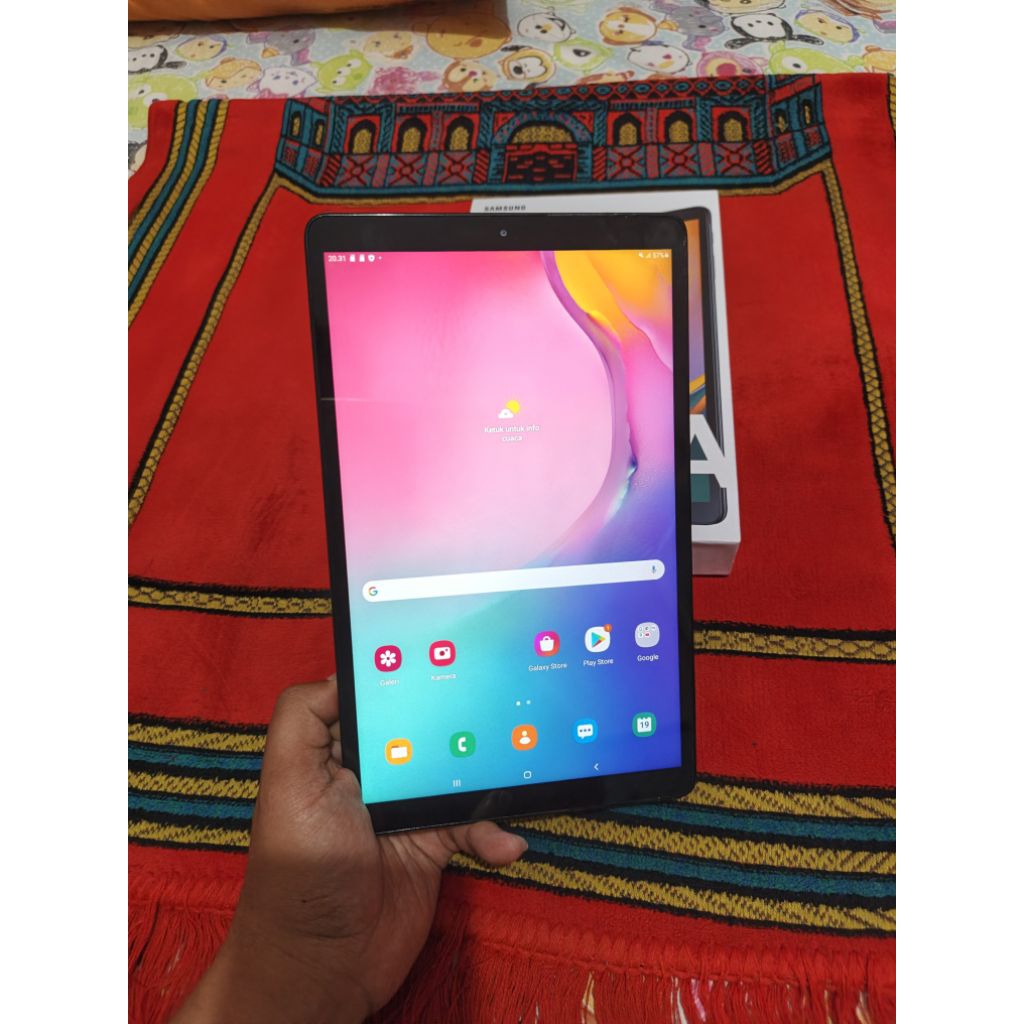 samsung tab A 2020 T515 ram 3gb layar 10in 4G sim ram 3gb 32gb fulset lengkap normal resmi T515 tabl