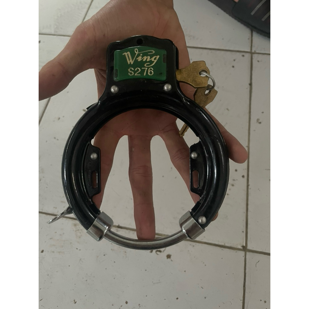 kunci gembok sepeda klasik jadul antik