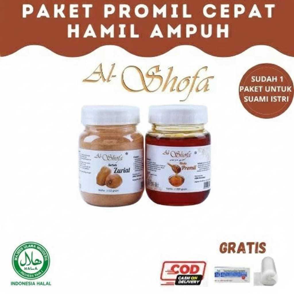 Paket Promil Al Shofa Serbuk Zuriat & Madu 125g/250g/Serbuk zuriat Al Shofa Dan Madu Promil Al Shofa